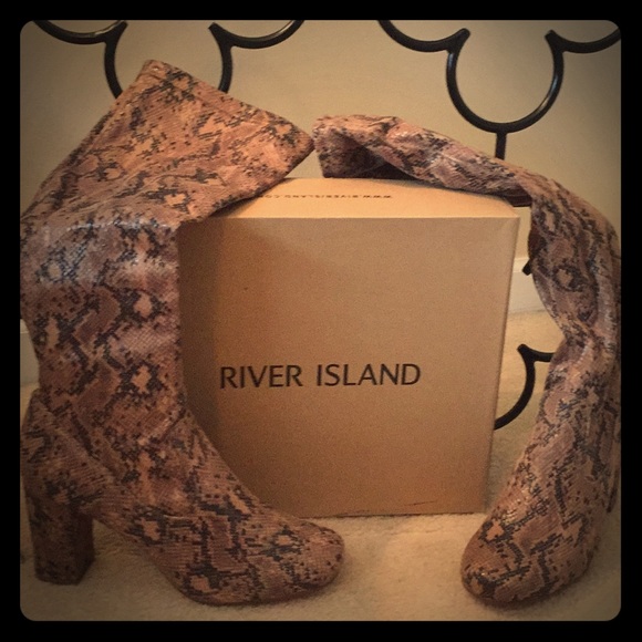 river island snakeskin boots